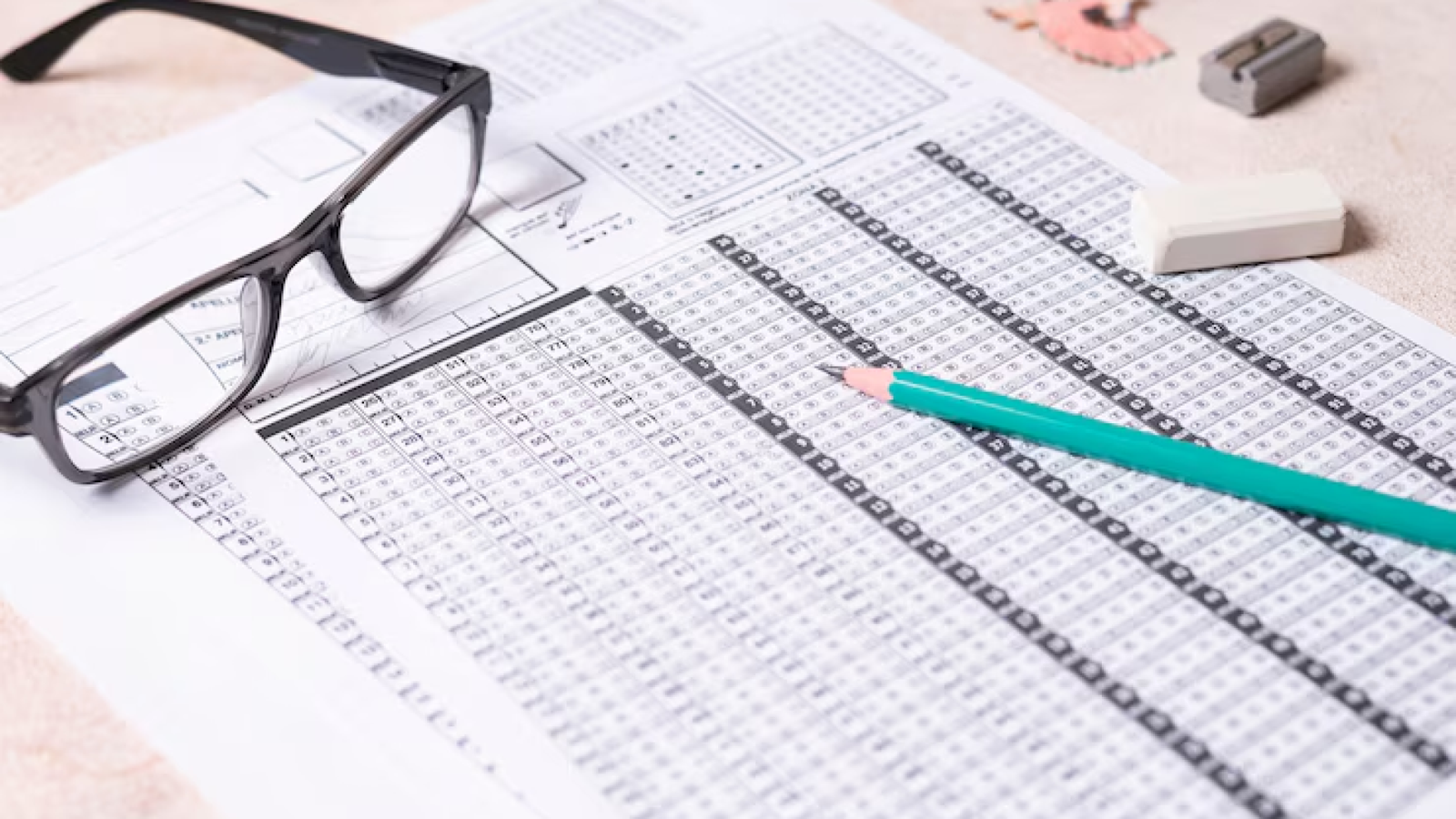 IGNOU B.Ed entrance exam cutoff marks, with a student analyzing scores — representing admission benchmarks for the B.Ed program.